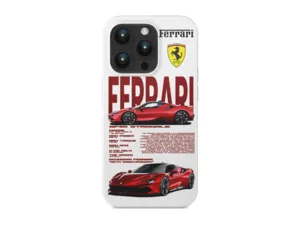 Funda de silicona para iPhone Ferrari SF90 Serie High-End